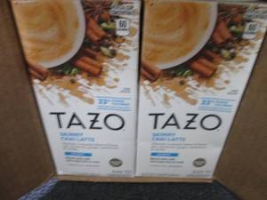 lot 323 image: 6-32 oz Tazo Skinny Chai Latte...
