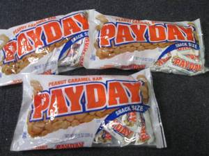 lot 346 image: 3- 11.6 oz PayDay Snack Size...