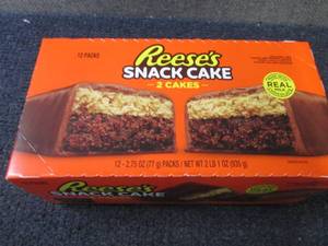 lot 411 image: 12- 2.75 oz Reeses Snack Cakes...