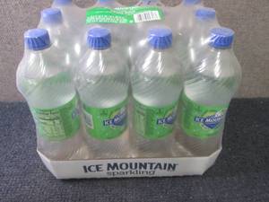 lot 413 image: 12- 33.8 oz Ice Mountain Zesty Lime...