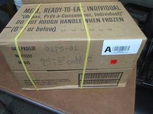 lot 416 image: Sealed Case of 12 MREs Meal Ready ...
