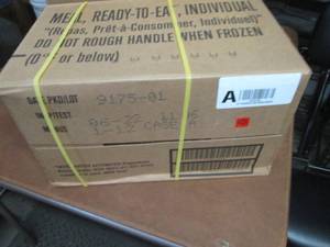 lot 418 image: Sealed Case of 12 MREs Meal Ready ...