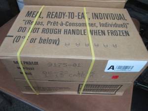 lot 420 image: Sealed Case of 12 MREs Meal Ready ...