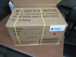 lot 423 image: Sealed Case of 12 MREs Meal Ready ...