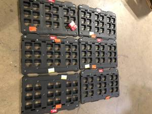 lot 5 image: Lot of Milwaukee PACKOUT Large Wall Plate Customer Returns See Pictures