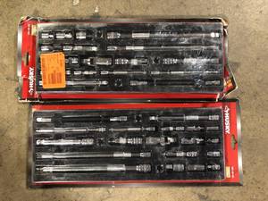 lot 12 image: Lot of Husky 14 in., 38 in. and 12 in. Drive Accessory Set (19-Piece)    Customer Returns See Pictures