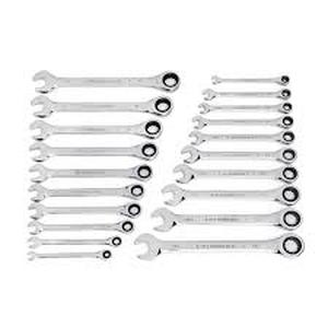 lot 30 image: GEARWRENCH 72-Tooth 12 Point Ratcheting Combination Metric Wrench Set (20-Piece) Customer Returns See Pictures