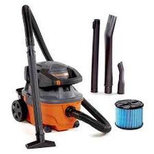 lot 32 image: RIDGID 4 Gallon 6.0 Peak HP Shop Vac Wet Dry Vacuum with Detachable Blower, Fine Dust Filter, Locking Hose and Accessories  Customer Returns See Pictures