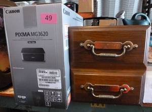 lot 49 image: printer, drawer with hanging folders