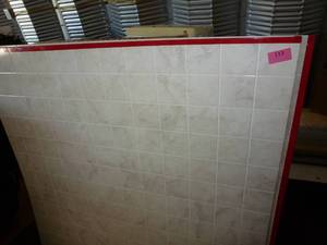 lot 113 image: 4 Sheets of bathroom tile