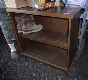 lot 144 image: bookcase - no contents