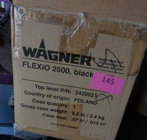 lot 145 image: New Wagner paint sprayer with 2 extra jugs