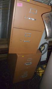 lot 151 image: Two HON file cabinets, legal width