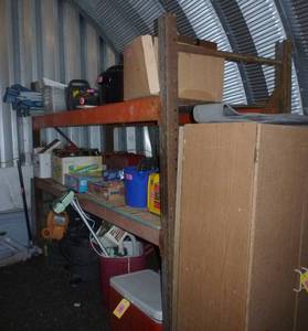 lot 205 image: pallet racking section - 8ft 6 in long x 7 ft high x 42 in wide - please come towards the end of the day to pickup