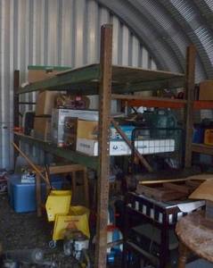 lot 206 image: pallet racking section - 10 ft long x 7 ft high x 42 in wide - please come towards the end of the day to pickup