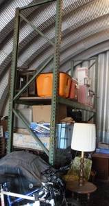 lot 207 image: pallet racking section - 10 ft long x 11 ft 7 in tall x 36 wide - please come towards the end of the day to pickup