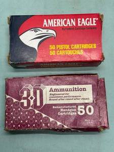 lot 47 image: 9MM Lot American Eagle and 3d ammo