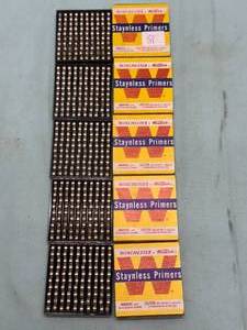 lot 51 image: 500 LARGE RIFLE PRIMERS Winchester Staynless primers 5 boxes