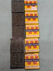 lot 55 image: 500 LARGE RIFLE PRIMERS Winchester Staynless primers 5 boxes