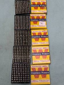 lot 56 image: 500 LARGE RIFLE PRIMERS Winchester Staynless primers 5 boxes