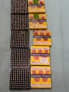 lot 59 image: 500 LARGE RIFLE PRIMERS Winchester Staynless primers 5 boxes