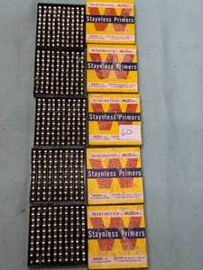 lot 60 image: 500 LARGE RIFLE PRIMERS Winchester Staynless primers 5 boxes