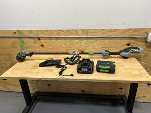 lot 70 image: EGO 56-Volt Cordless String Trimmer with 4Ah Battery and Charger