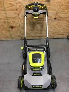 lot 91 image: Non-Working Ryobi 40V Cordless 21 Lawn Mower Model # RY40101US