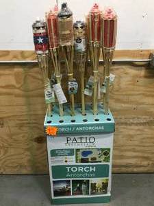 lot 103 image: Lot of - 12 Assorted Tiki Torches