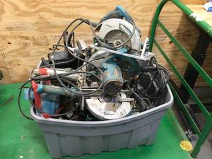 lot 104 image: Lot of - 14 Used Circular Saws