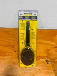 lot 83 image: KARCHER Universal Rotating Wash Brush Attachment - For Gas & Electric Power Pressure Washers - 4000 PSI - Quick-Connect,Black 0807249.60 ((0805249.60)