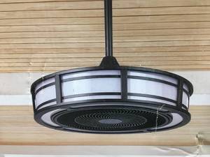 lot 8A image: Home Decorators Collection 23 Brette 3 LED Drum Ceiling Fan Model # 1007 746 314