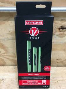 lot 138 image: CRAFTSMAN V-SERIES Socket Organizer, Magnetic, Green, 3 Piece Model # CMMT92002V
