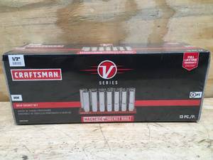 lot 140 image: V-Series 12 in Drive Metric Deep 6-Point Socket Set (13 pc) Model # CMMT17595V 10092418