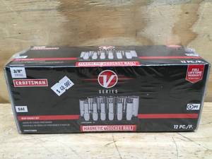 lot 152 image: V-Series 38 in Drive SAE Deep 6-Point Socket Set (12 pc) Model # CMMT17360V 10092412