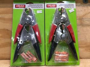 lot 154 image: Lot of 2 - 500 Amp Booster Cable Clamps Model # UV001840