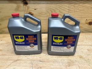 lot 190 image: WD-40 Lot of 2 Bottles of- Specialist Rust Remover Soak (1 gallon each)