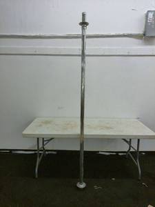 lot 44 image: Chrome Stanchion Pole with Base