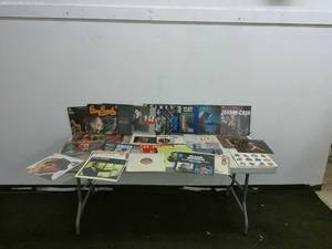 lot 61 image: Collection of Vintage Vinyl Records Featuring Various Artists