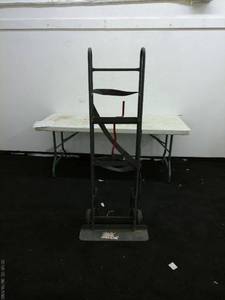 lot 87 image: Black Metal Hand Truck Dolly
