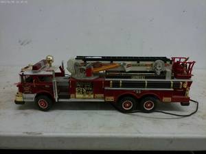 lot 88 image: Vintage Remote Control Fire Truck Toy