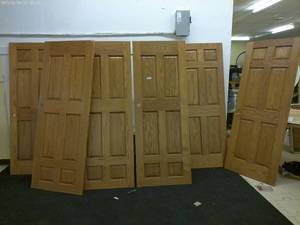 lot 99 image: Set of Oak Interior Panel Doors