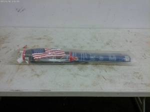 lot 115 image: PolyCotton U.S. Banner with 6 ft. Wooden Pole