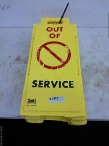 lot 125 image: Lot of Caution and Out of Service Signs