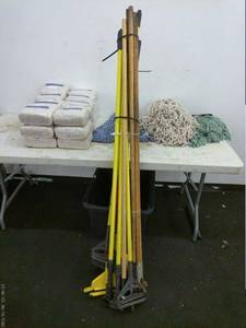 lot 133 image: Lot of Mop Heads and Handles