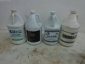 lot 141 image: Lot of Commercial Cleaning Supplies with Various Floor Polish and Cleaners