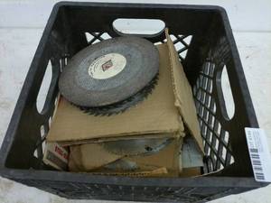 lot 144 image: Assorted Circular Saw Blades in Storage Crate