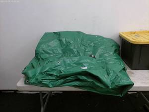 lot 147 image: Heavy Duty Green Tarp with Grommets