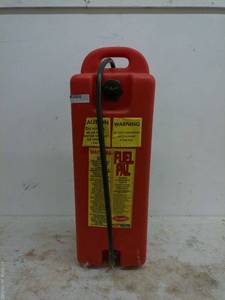 lot 152 image: Red Fuel Caddy with Wheels and Hose