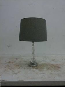 lot 163 image: Modern Table Lamp with Gray Shade